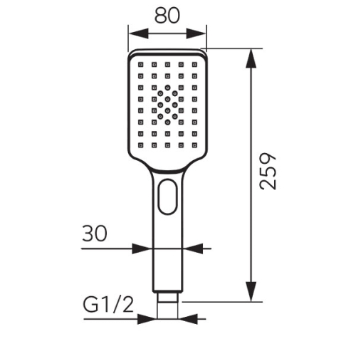 Ferro Click kézizuhany S350-B