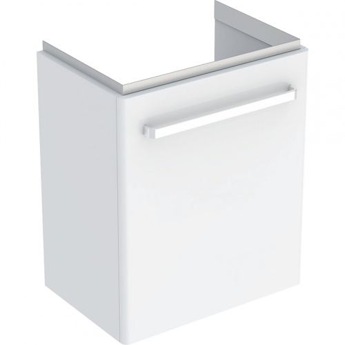 Geberit Selnova Compact alsó szekrény mosdóhoz, egy ajtós, fehér/matt bevonat, fehér/fényes 501.492.00.1