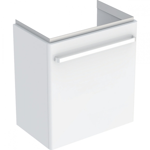 Geberit Selnova Compact alsó szekrény mosdóhoz, egy ajtós, fehér/matt bevonat, fehér/fényes 501.494.00.1