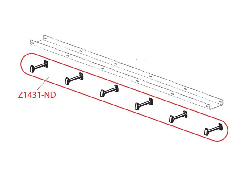 Alkatrész - ALCA (Alcaplast) távtartó Double rácshoz (Z1431-ND)