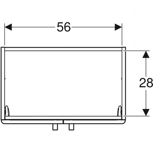 Geberit Selnova Compact alsó szekrény mosdóhoz, kétajtós, világosszürke/matt bevonat, világosszürke/fényes 501.658.42.1