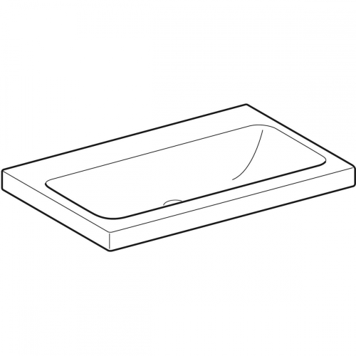 Geberit iCon Light mosdó, 75x48cm, csaplyuk és túlfolyó nélkül, fehér 501.835.00.7