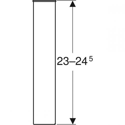 Geberit lábkészlet, H23–24.5cm, krómozott 501.919.00.1