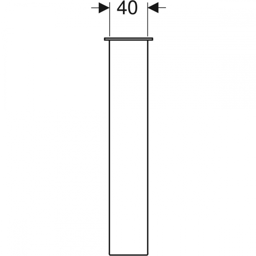 Geberit lábkészlet, H23–24.5cm, krómozott 501.919.00.1