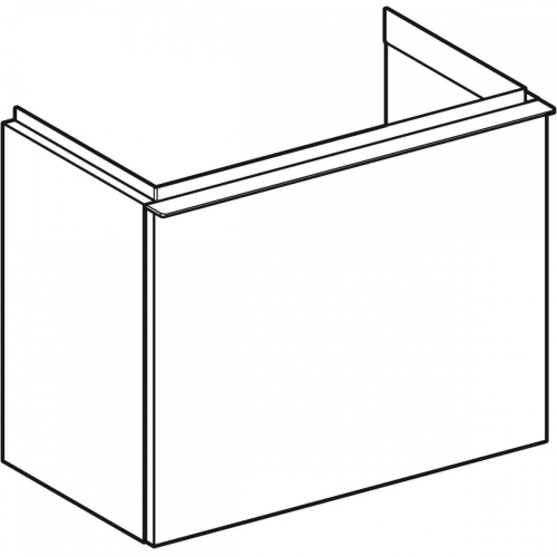 Geberit iCon alsó szekrény kézmosóhoz, egy fiókkal, hikoridió/melamin faszerkezet, láva/matt porbevonatos 502.302.JR.1