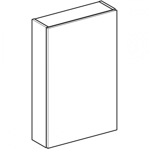 Geberit iCon szögletes faliszekrény, egy ajtós, 45x70x15cm, Homokszürke/Magasfényű bevonat 502.318.JL.1