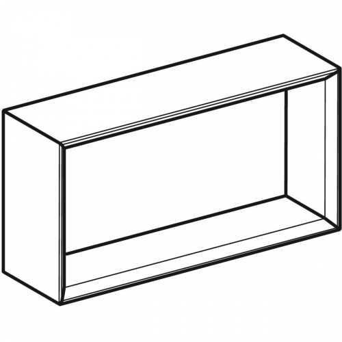 Geberit iCon szögletes falidoboz, 45x23.3x13.2cm, Homokszürke / Magasfényű bevonat 502.322.JL.1