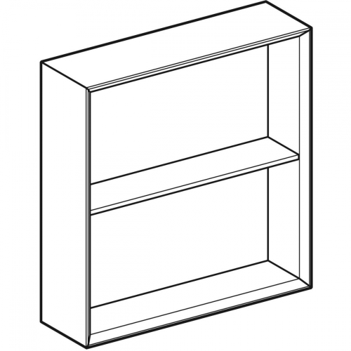 Geberit iCon négyzetes polc, 45x46.7x13.2cm, Fehér / Magasfényű bevonat 502.323.01.1