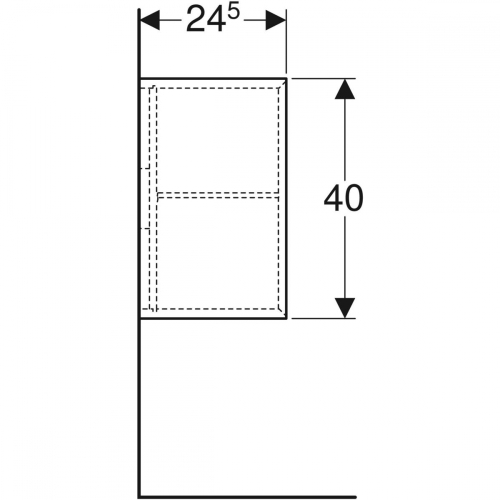 Geberit iCon oldalelem, 37x40x24.5cm, Tölgy / Melaminos faszerkezet 502.324.JH.1