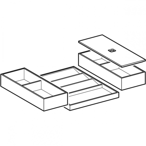 Geberit készlet, fiókbetét felső fiókhoz, 60 cm széles 502.349.00.1