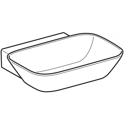 Geberit ONE 50x42,5 cm KeraTect pultra ültethető mosdó, fehér 505.040.01.6