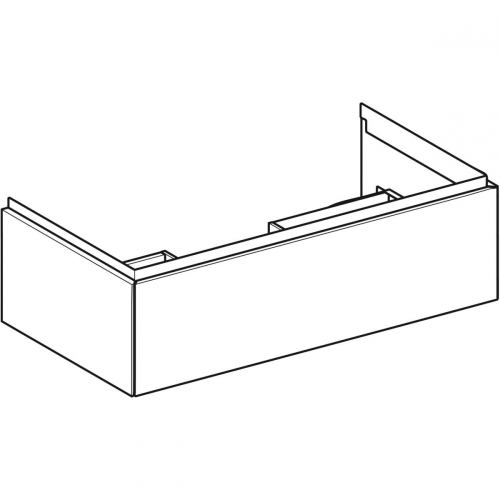 Geberit ONE alsó szekrény mosdóhoz, egy fiókkal, 90x26.6x47cm, fehér/magasfényű bevonat 505.073.00.1