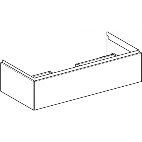 Geberit ONE alsó szekrény mosdóhoz, egy fiókkal, 105x26.6x47cm, láva/matt bevonat 505.074.00.3