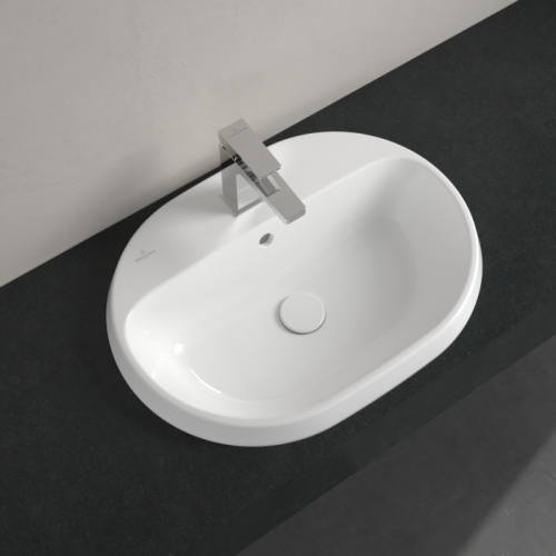 Villeroy & Boch Architectura 60x45 cm beépíthető mosdó túlfolyóval CeramicPlus felülettel 5A6660R1