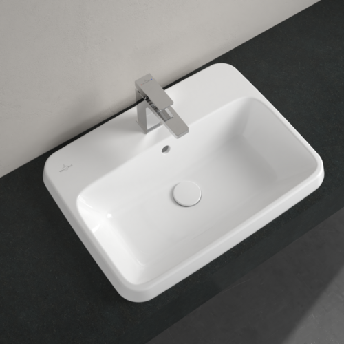 Villeroy & Boch Architectura 60x45 cm beépíthető mosdó túlfolyóval CeramicPlus felülettel 5A6760R1