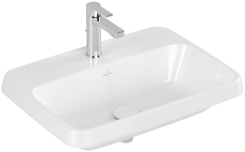 Villeroy & Boch Architectura 60x45 cm beépíthető mosdó túlfolyó nélkül CeramicPlus felülettel 5A6761R1