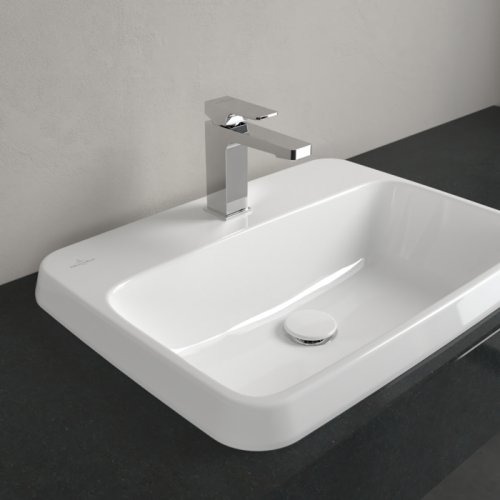 Villeroy & Boch Architectura 60x45 cm beépíthető mosdó túlfolyó nélkül CeramicPlus felülettel 5A6761R1