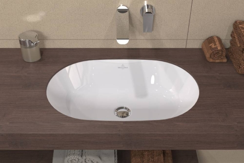 Villeroy & Boch Architectura 57x37,5 cm alulról beépíthető mosdó túlfolyóval CeramicPlus felülettel 5A7660R1