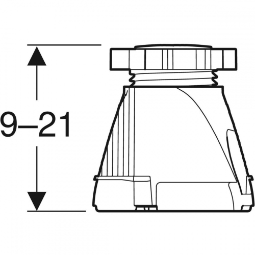 Geberit lábkészlet zuhanytálcához 160 cm hossztól, 9-21cm magas (12 db láb) 554.953.00.2