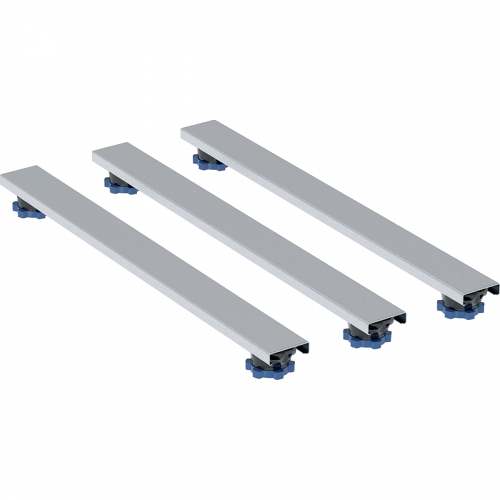 Geberit lábkészlet 140 cm-es gyantakő zuhanytálcákhoz, 6-12cm magas (3 db 80cm hosszú keresztelem és 6 db láb) 554.961.00.1