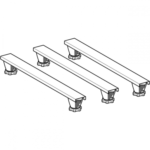 Geberit lábkészlet 140 cm-es gyantakő zuhanytálcákhoz, 9-21cm magas (3 db 110cm hosszú keresztelem és 6 db láb) 554.964.00.2