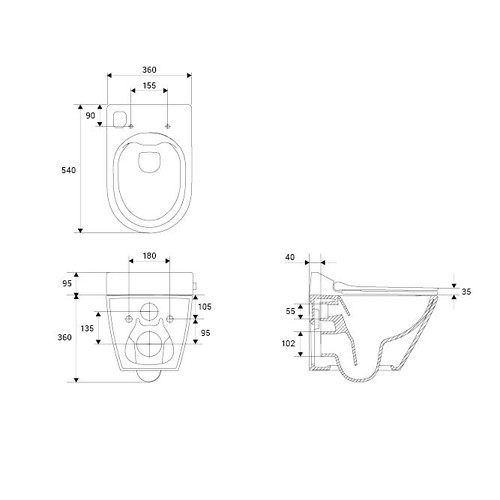 Cersanit (MEISSEN-KERAMIK) Genera Comfort bidé funkciós okos wc ülőkével S701-511