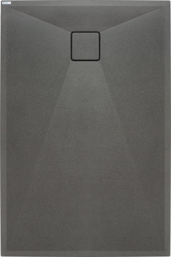 Deante Correo 100x80 cm téglalap alapú gránit zuhanytálca, antracit metál KQR_T46B