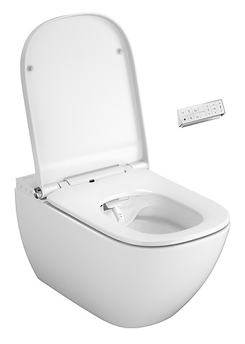 Cersanit (MEISSEN-KERAMIK) Genera Ultimate bidé funkciós szögletes okos wc ülőkével, fehér takarópanel S701-515
