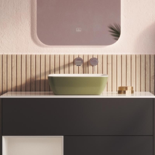 Villeroy & Boch Artis 41x41 cm ráültethető mosdó Sage Green 417841BCS8