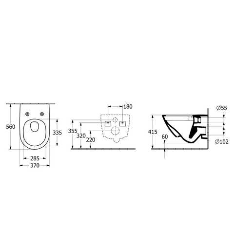 Villeroy & Boch Universo Twistflush kombipack wc ülőkével 4670T901