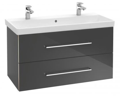 Villeroy & Boch Avento 100x47 cm mosdó 2 csaplyukkal CeramicPlus felülettel Stone White 4156A4RW