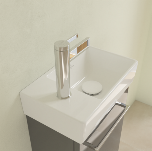 Villeroy & Boch Avento 36x22 cm kézmosó Ceramic Plus felülettel Stone White 43003RRW