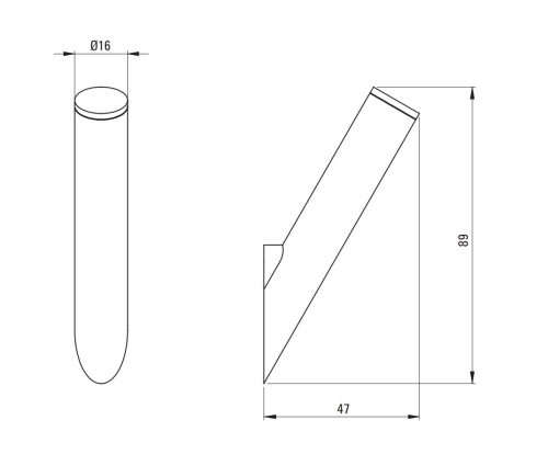 Deante SILIA fürdőszobai akasztó, titanium ADI_D111