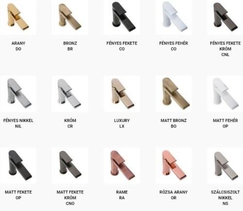 Bugnatese Stone magasított mosdócsaptelep leeresztő nélkül, matt fekete 9317SOP