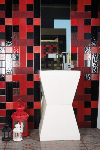 Bugnatese Inside mosdócsaptelep leeresztővel tört kifolyóval, szálcsiszolt nikkel 9213QNS