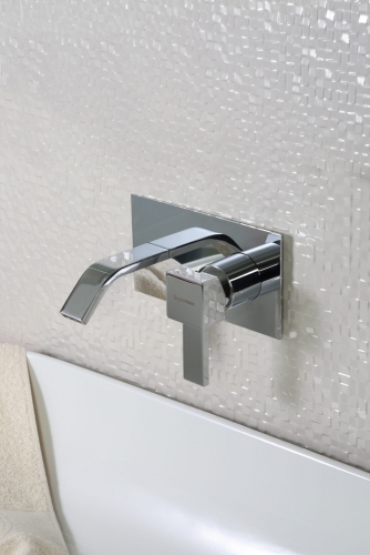 Bugnatese Inside Fal alatti mosdócsaptelep 10 cm kifolyóval, matt fekete 9243OP