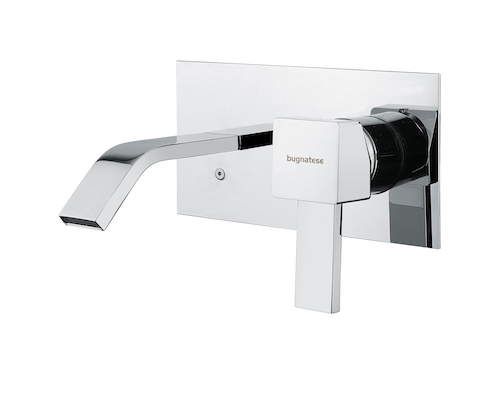 Bugnatese Inside Fal alatti mosdócsaptelep 10 cm kifolyóval, matt fekete 9243OP