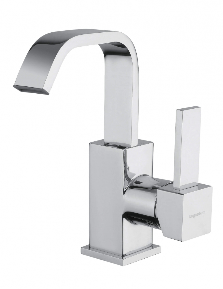 Bugnatese Inside Bidet csaptelep klikk-klakk leeresztővel tört kifolyóval, szálcsiszolt nikkel 9223QNS