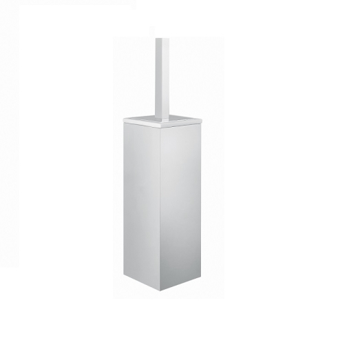Bugnatese MINIMALISTA QUADRO álló wc kefe tartó fehér kerámiával 22826CR
