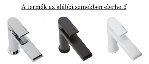 Bugnatese Planet Fal alatti mosdócsaptelep 19 cm kifolyóval, klikk-klakk leeresztővel, matt fehér 2446SCOP