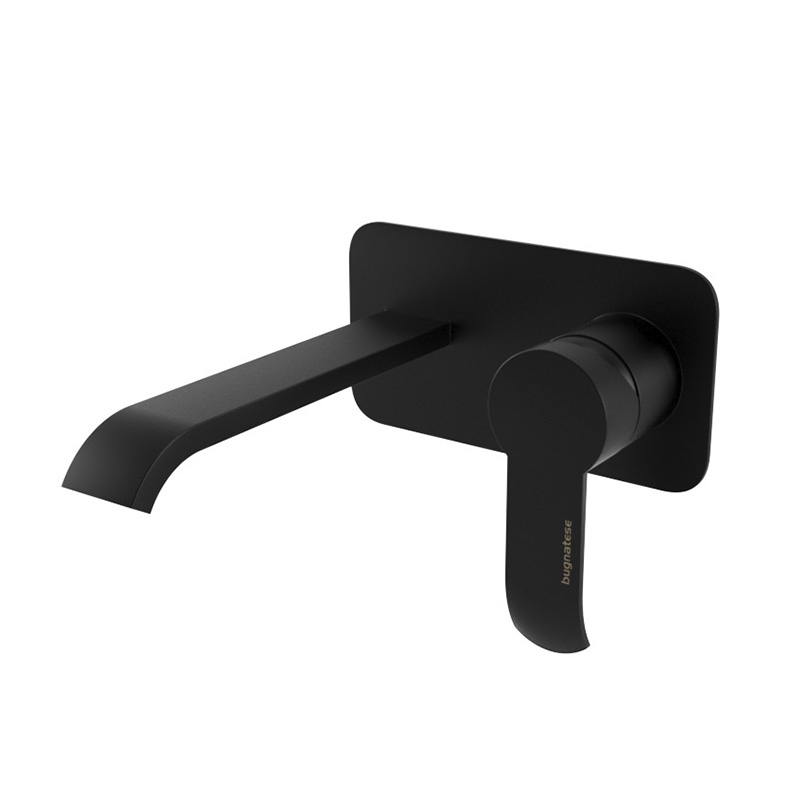 Bugnatese Tess fali mosdó csaptelep 17 cm-es kifolyóval, matt fekete 9643NE