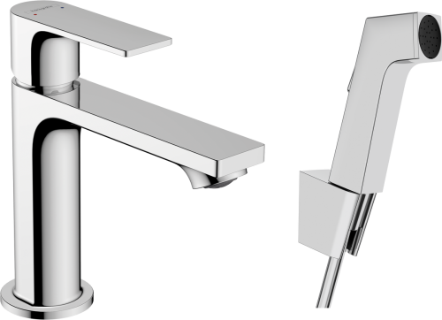 Hansgrohe Rebris E Egykaros mosdócsaptelep 110 bidette zuhannyal és zuhanycsővel, lefolyógarnitúra nélkül 72216000