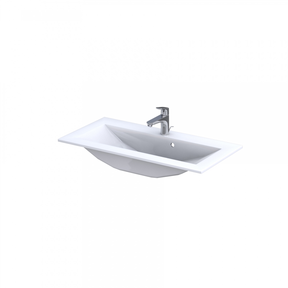 Roltechnik Silver 90x45 cm öntött műmárvány mosdó UME-SI-90-92