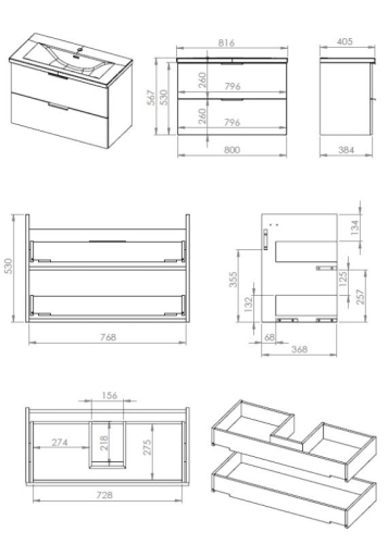 AREZZO design ETNA szett 80 matt antracit AR-169352