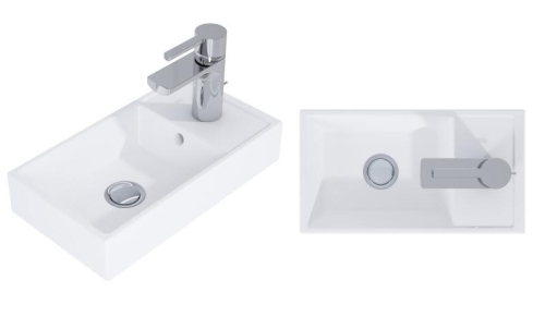 AREZZO design Mini 40 egyajtós alsószekrény mosdóval matt zöld AR-168993