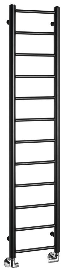 Sapho DINA 300x1380 mm fürdőszobai radiátor, matt fekete IR373B