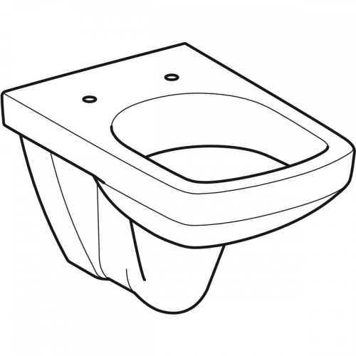 Geberit Selnova Square fali wc, mélyöblítésű, 53cm 500.270.01.5