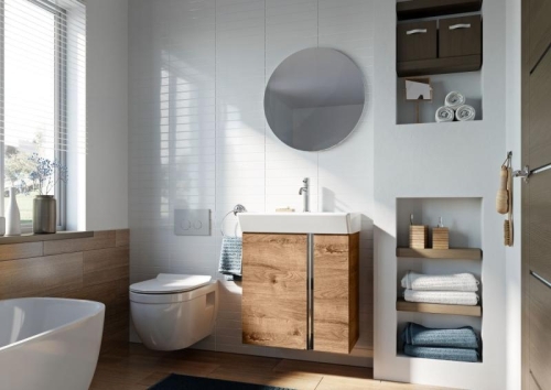 AREZZO design PROVO 60 2 ajtós bútor+mosdó szett, Canela tölgy AR-168351