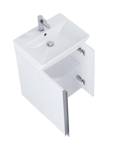 AREZZO design PROVO 60 2 ajtós bútor+mosdó szett, matt fekete AR-168353