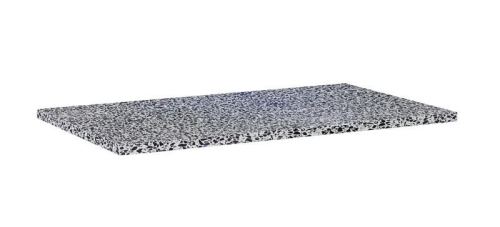 AREZZO design TERRAZZO márvány mosdópult 80x46x2 cm fekete matt AR-168815